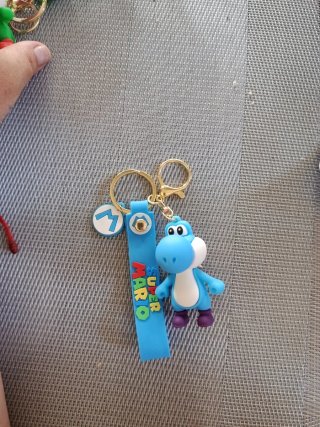 Llavero Yoshi Azul Super Mario