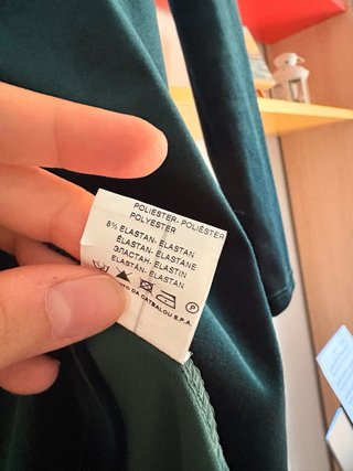 Vestito in velluto verde