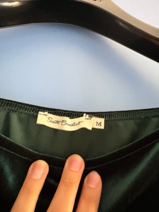 Vestito in velluto verde