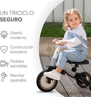 KikkaBoo Flip, Triciclo Evolutivo de Bebé 5 en 1