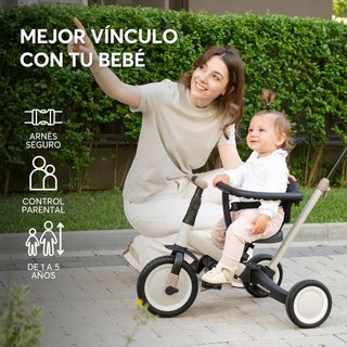 KikkaBoo Flip, Triciclo Evolutivo de Bebé 5 en 1