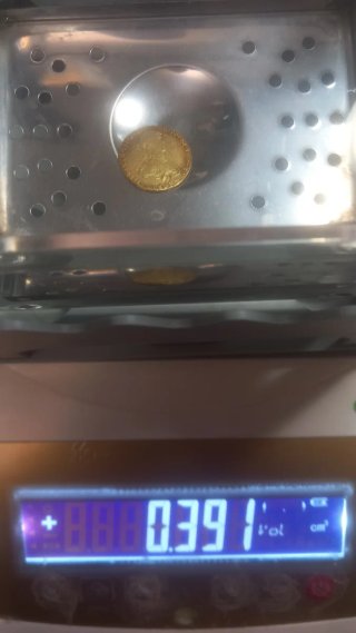 Moneda de oro 1887