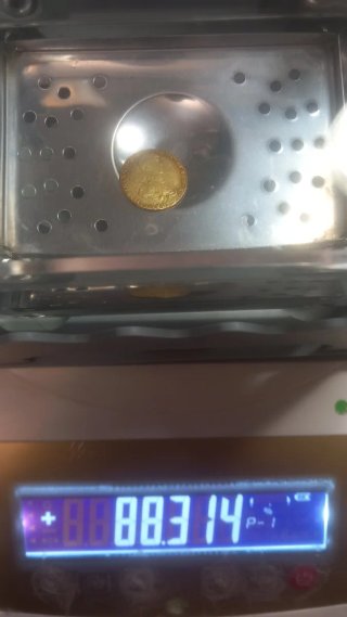 Moneda de oro 1887