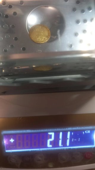 Moneda de oro 1887
