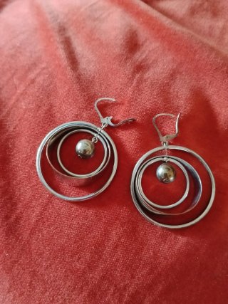 Pendientes largos verano turquesa y rojo