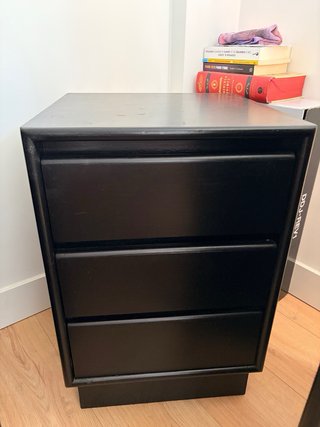 Escritorio Negro con Mesa Auxiliar