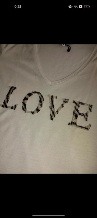 Camiseta Morgan con lentejuelas