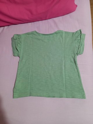 T-shirt bambina verde 5 anni