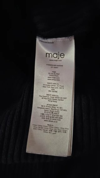Jersey Maje Mercier Lana Azul Talla 1 (S)