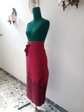Pareo seta dipinto a mano