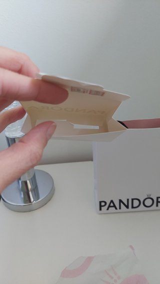 Bolsa y caja Pandora vacía