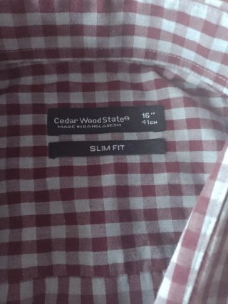 Camicia a quadri cedar word state Uomo