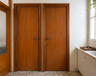 6 Puertas aglomerado y cristal
