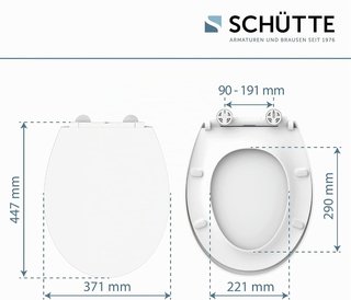 Asiento Inodoro SCHÜTTE con Luz LED Nocturna