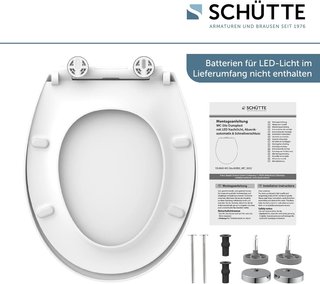 Asiento Inodoro SCHÜTTE con Luz LED Nocturna