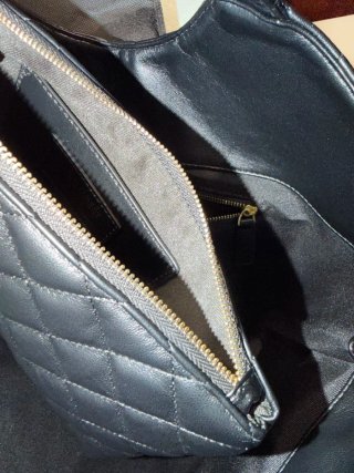 Mala Saint Laurent acolchoada preta