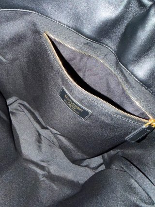 Mala Saint Laurent acolchoada preta