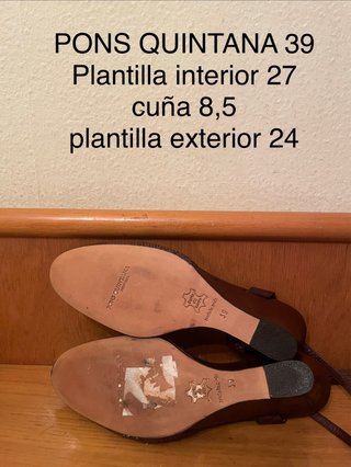 PONS QUINTANA - sandalias cuña 39