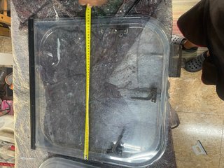 Ventana para caravana agrietada