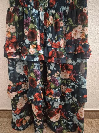 Vestido maxi boho floral