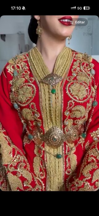 Caftan de lujo para la novia talla s/m/L