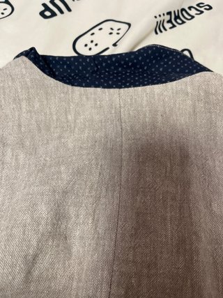 Americana niño Zara tipo lino beige T.M