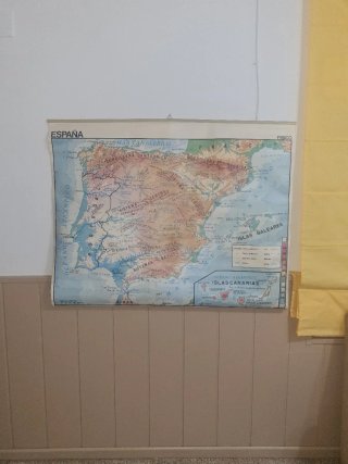 Mapa España Físico/Político Edigol 1988