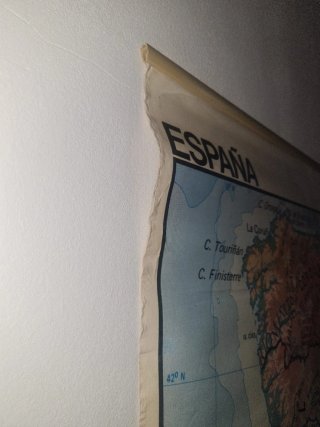Mapa España Físico/Político Edigol 1988