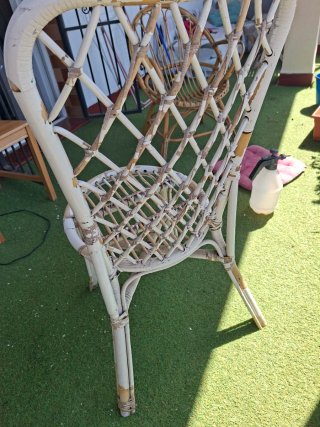 Silla de mimbre para restaurar