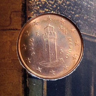 Set 5 Monete San Marino Fior di Conio Card