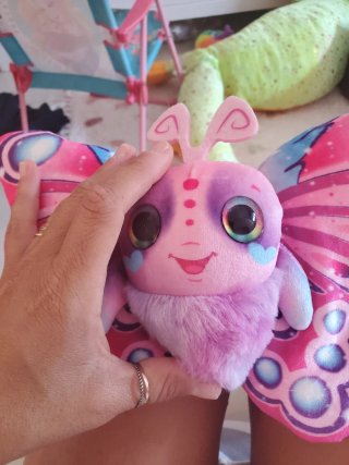 Adorabile peluche farfalla con ali gonfiabili