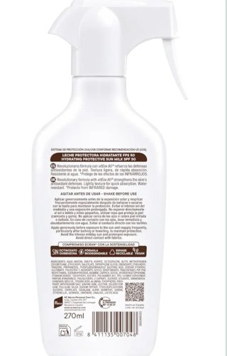 Protector solar ECRAN SUNNIQUE SPF 50. 270 ml