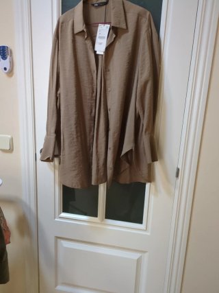 Blusa Zara Modal XS Beige