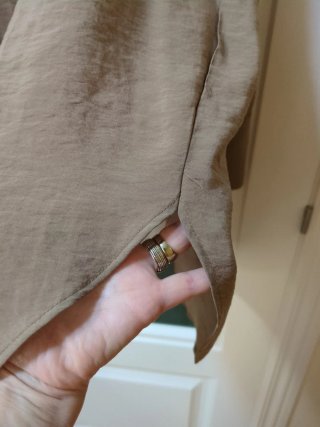 Blusa Zara Modal XS Beige