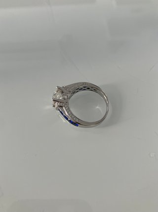 Anillo Caballero Plata 925 Baño Oro 18k Diamante 3