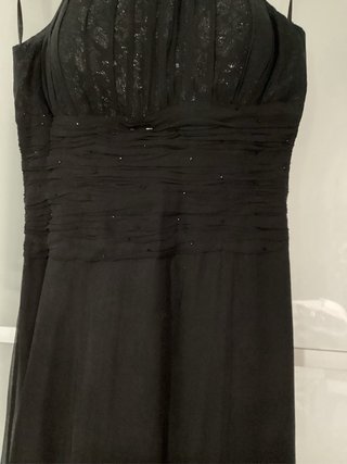 Vestido de fiesta negro largo