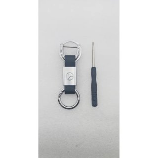 Llavero de Cuero Logo Metalico MERCEDES