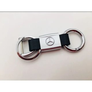Llavero de Cuero Logo Metalico MERCEDES