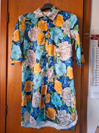 Vestito donna floreale maniche 3/4