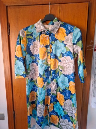 Vestito donna floreale maniche 3/4