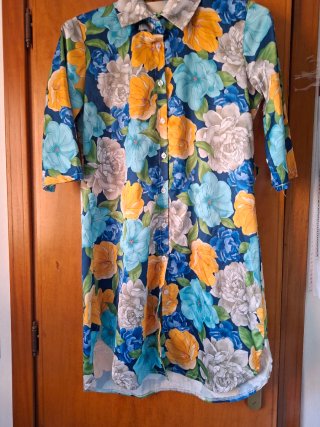 Vestito donna floreale maniche 3/4