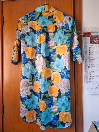 Vestito donna floreale maniche 3/4