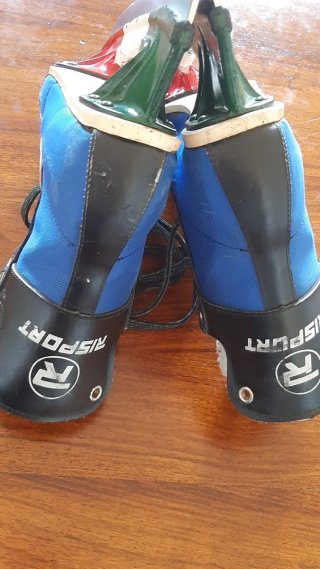 Pattini da hockey vintage Risport blu