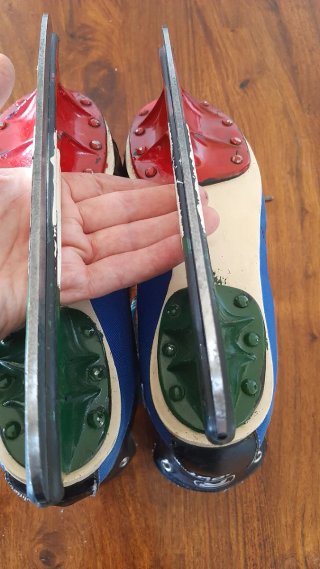 Pattini da hockey vintage Risport blu