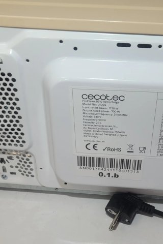 Microondas Cecotec Retro Beige