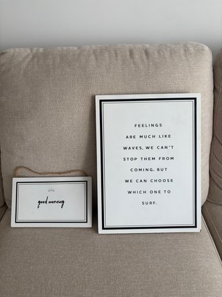 Cuadro decorativo good morning