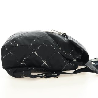 CHANEL New Travel line Backpack Nylon Black CC