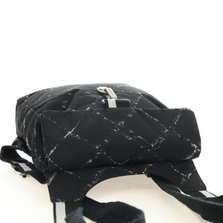 CHANEL New Travel line Backpack Nylon Black CC