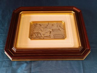 Cuadro en plata 925 Victory firmado 33x40 cm