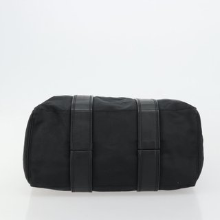 HERMES Acape Luco PM Hand Bag Nylon Black Silver